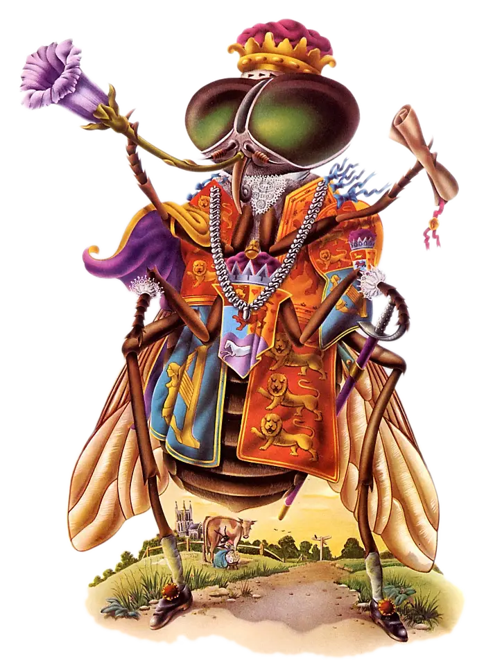 Fly King in Royal Costume