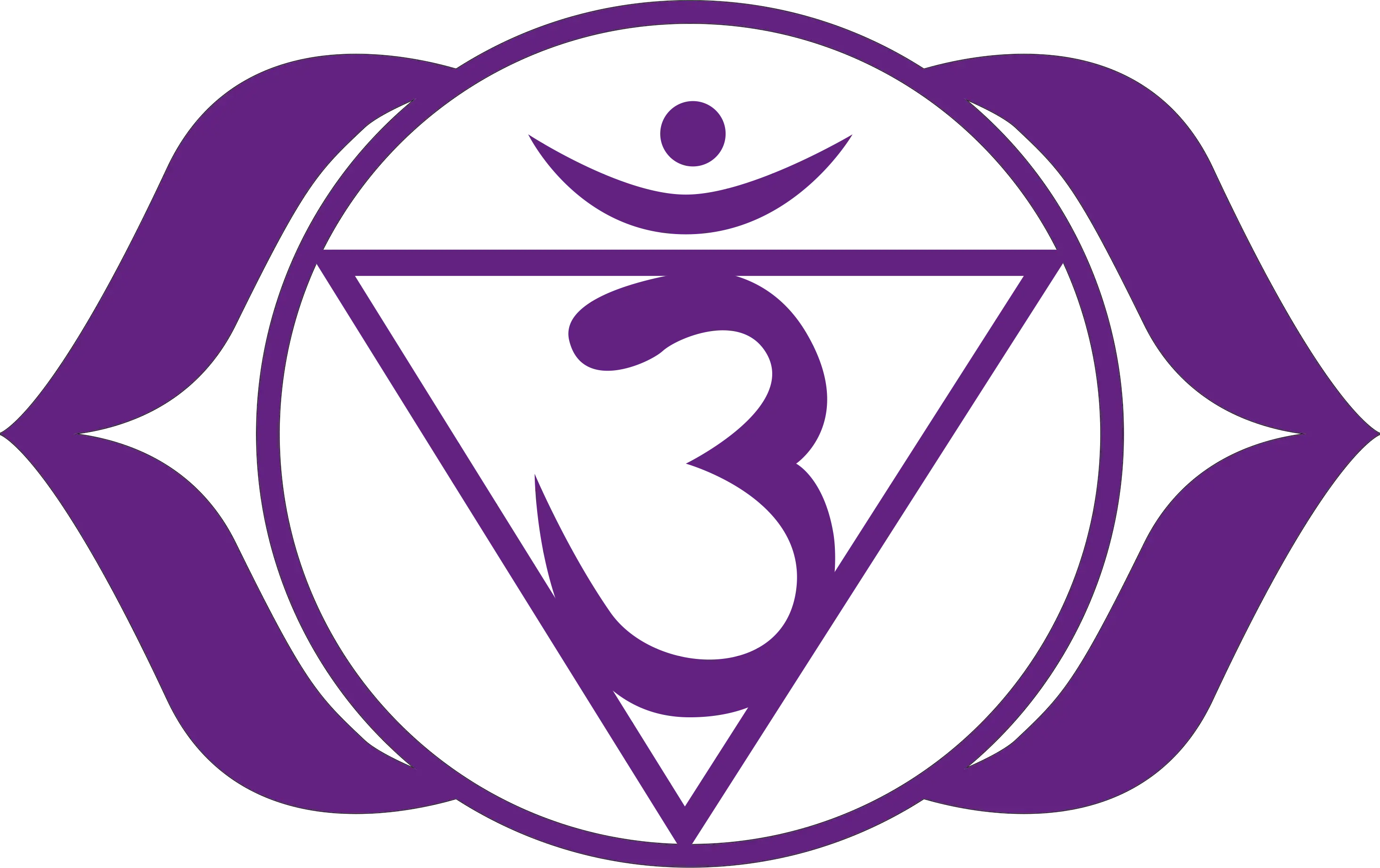 Purple Third Eye Chakra Symbol