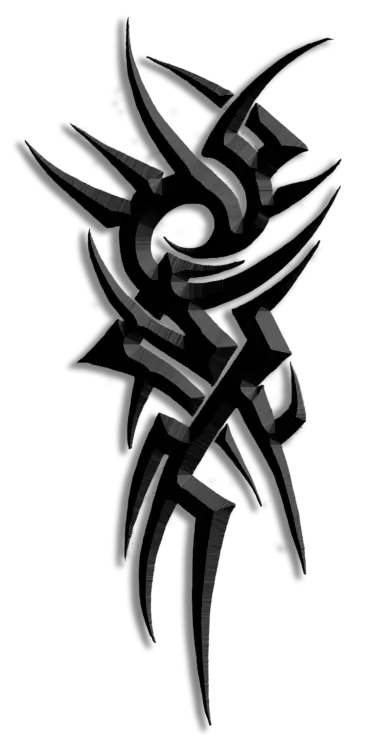 Black Tribal Tattoo Design