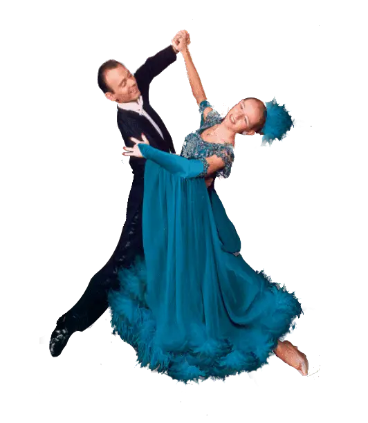 Elegant Couple in Ballroom Dance Performance