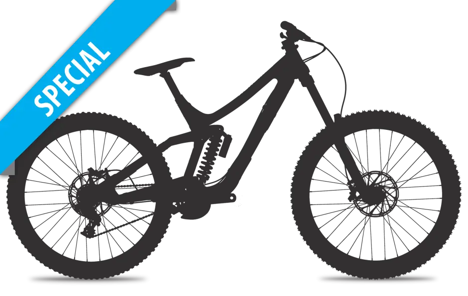 Black Mountain Bike Silhouette