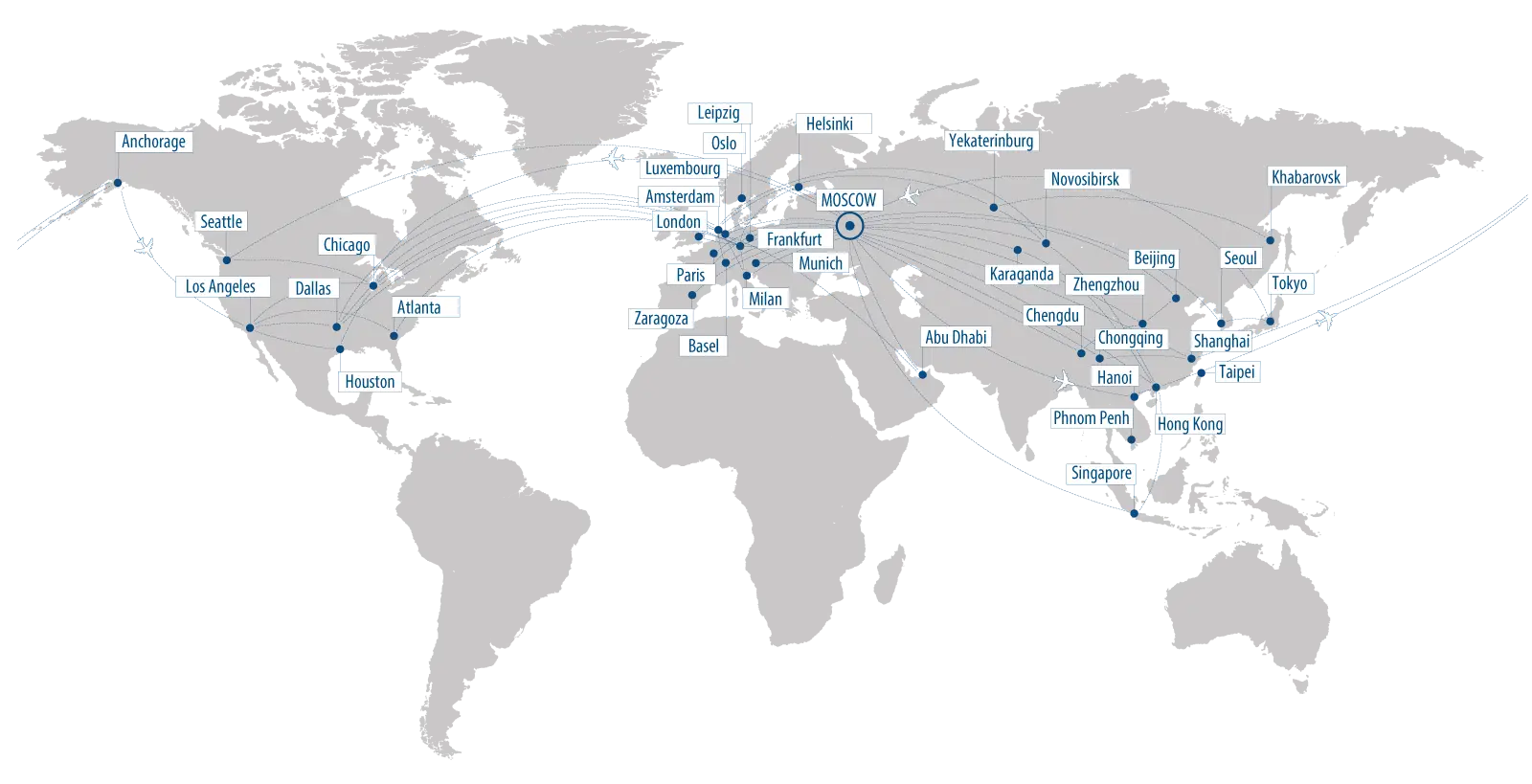 World Map with Cities