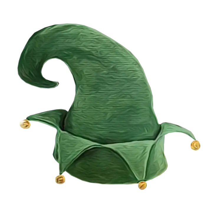 Green Jester Hat with Bells
