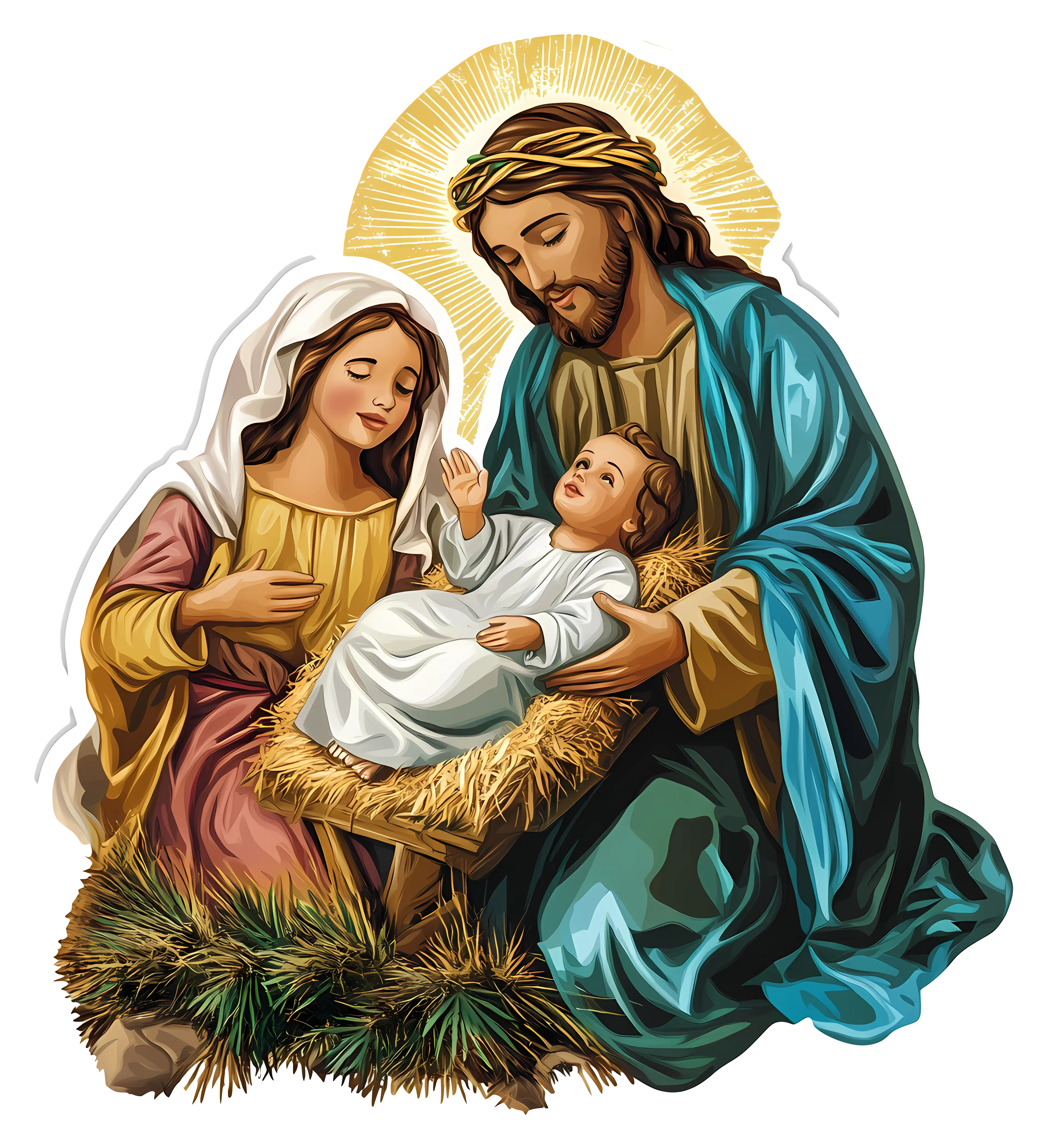 Nativity Scene Depicting the Holy Family