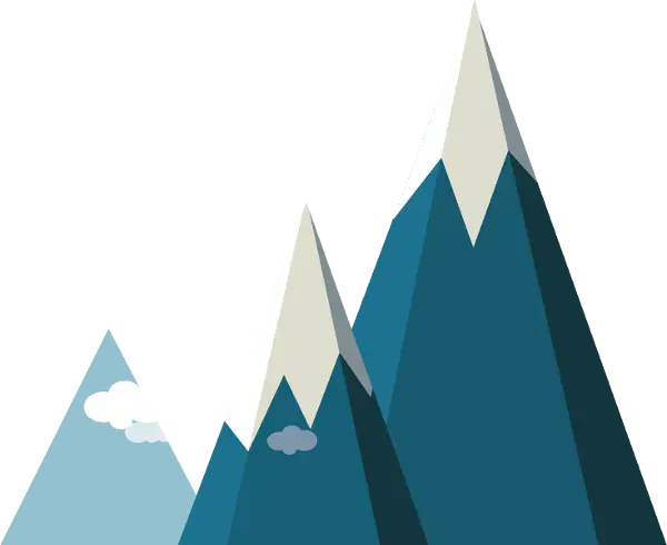 Illustration of Snowy Mountain Peaks