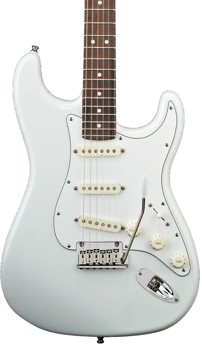 Elegant White Electric Guitar