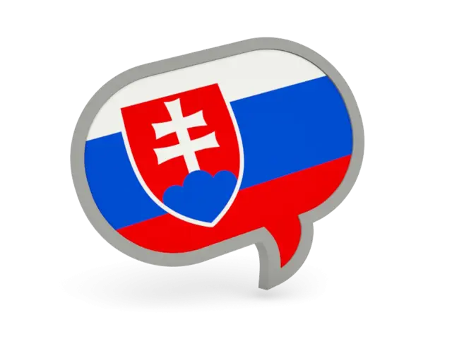 Slovakia Flag in Speech Bubble