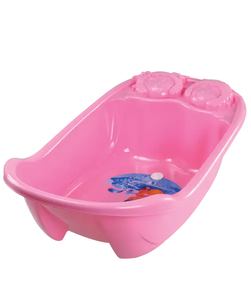 Cute Pink Baby Bathtub for Comfortable Bathing