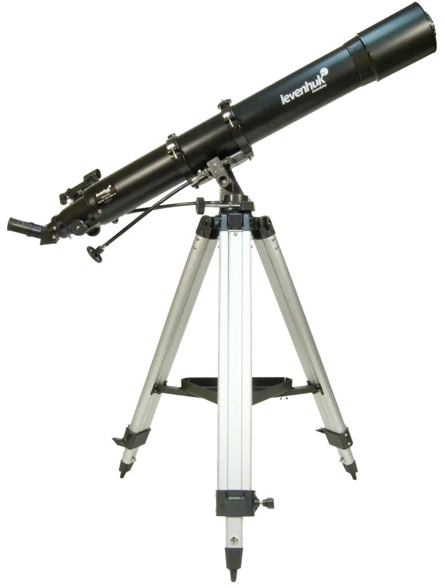 Black Telescope on a Tripod for Stargazing