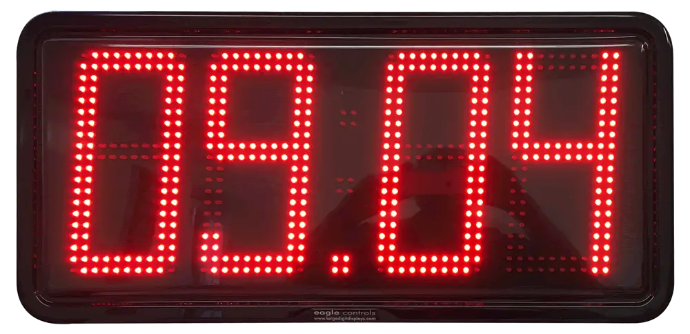 Red Digital Clock Display