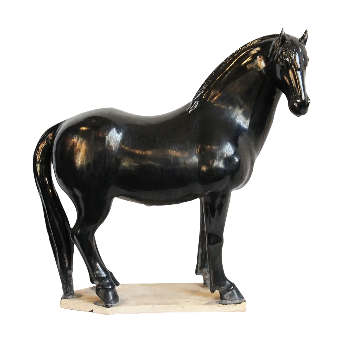 Black Horse Sculpture