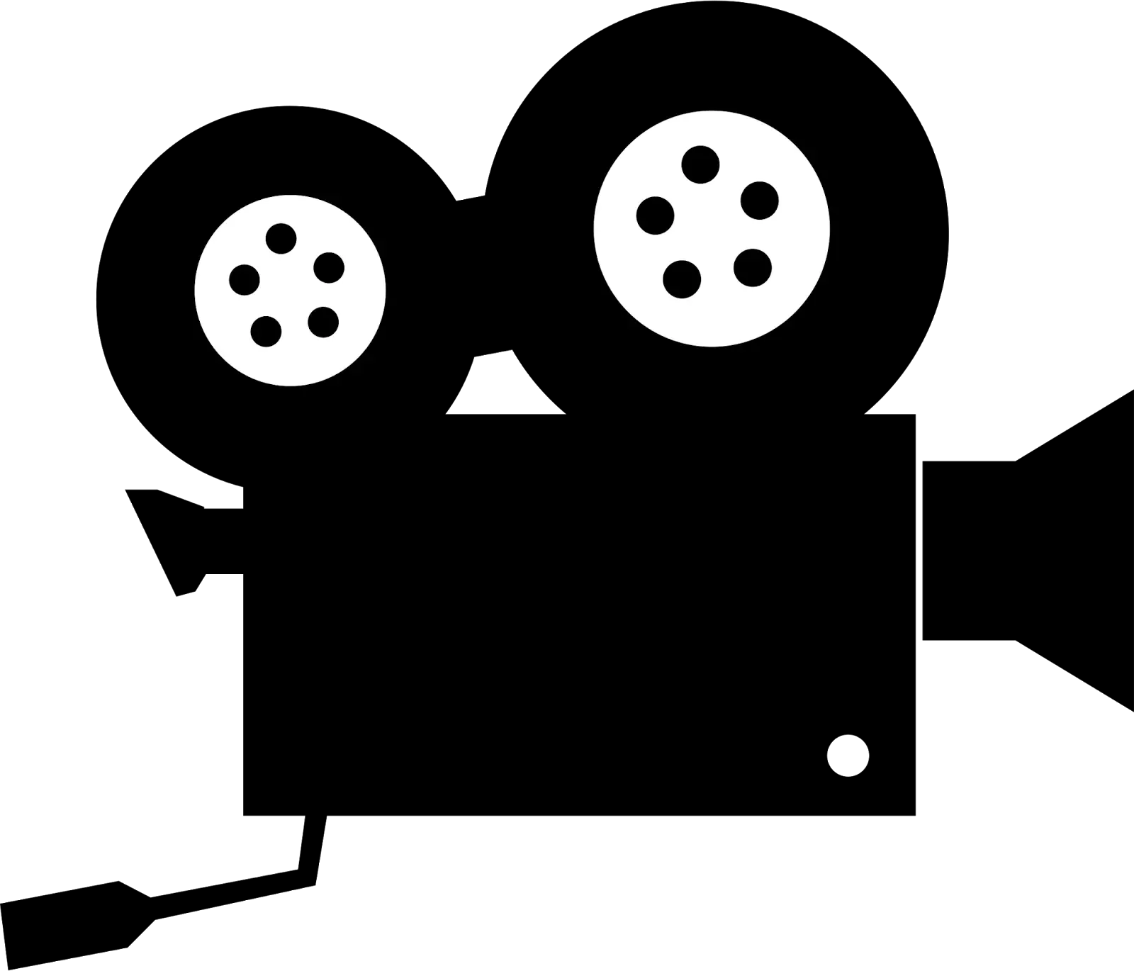 Silhouette of a Vintage Film Camera