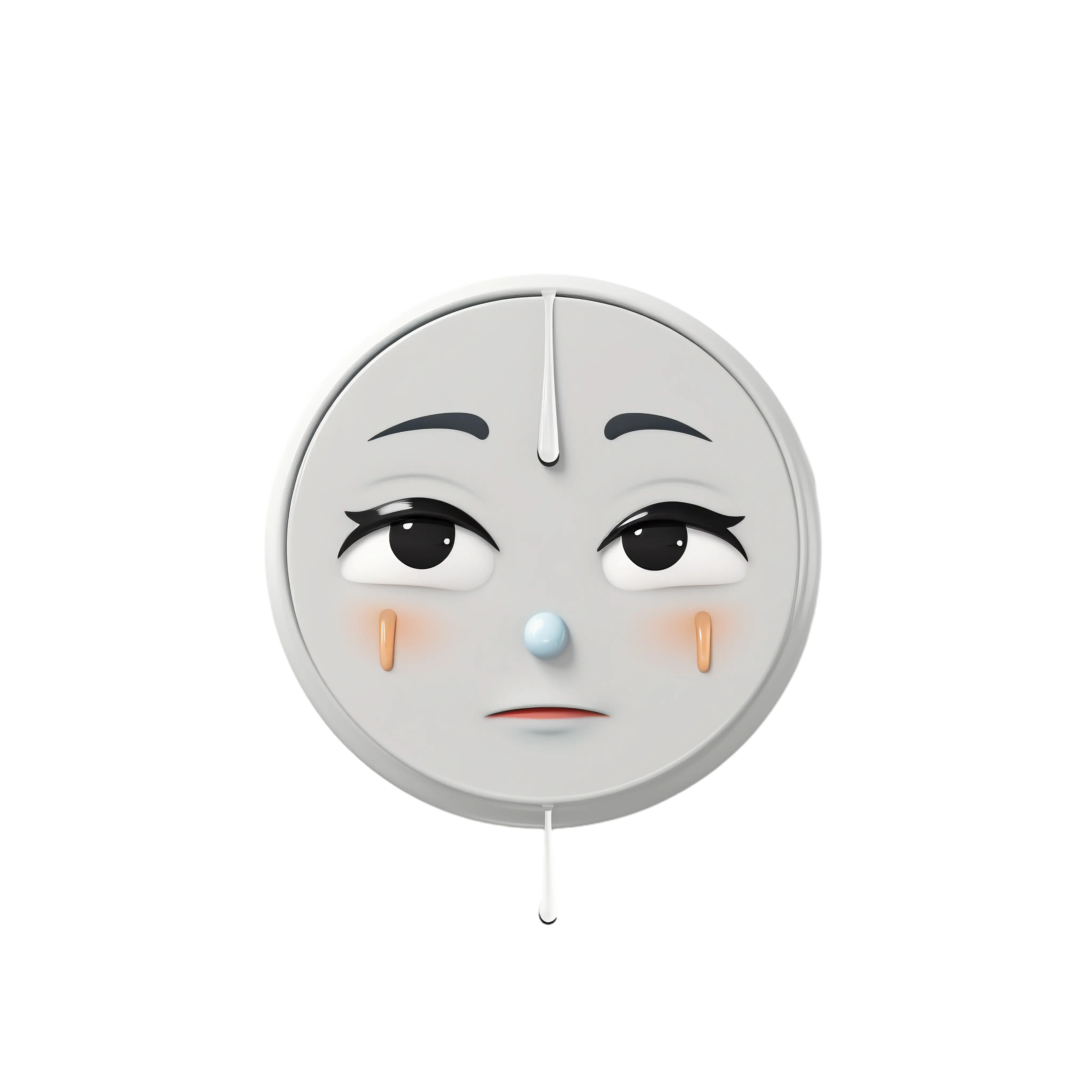 Sad Clock Face with Expression