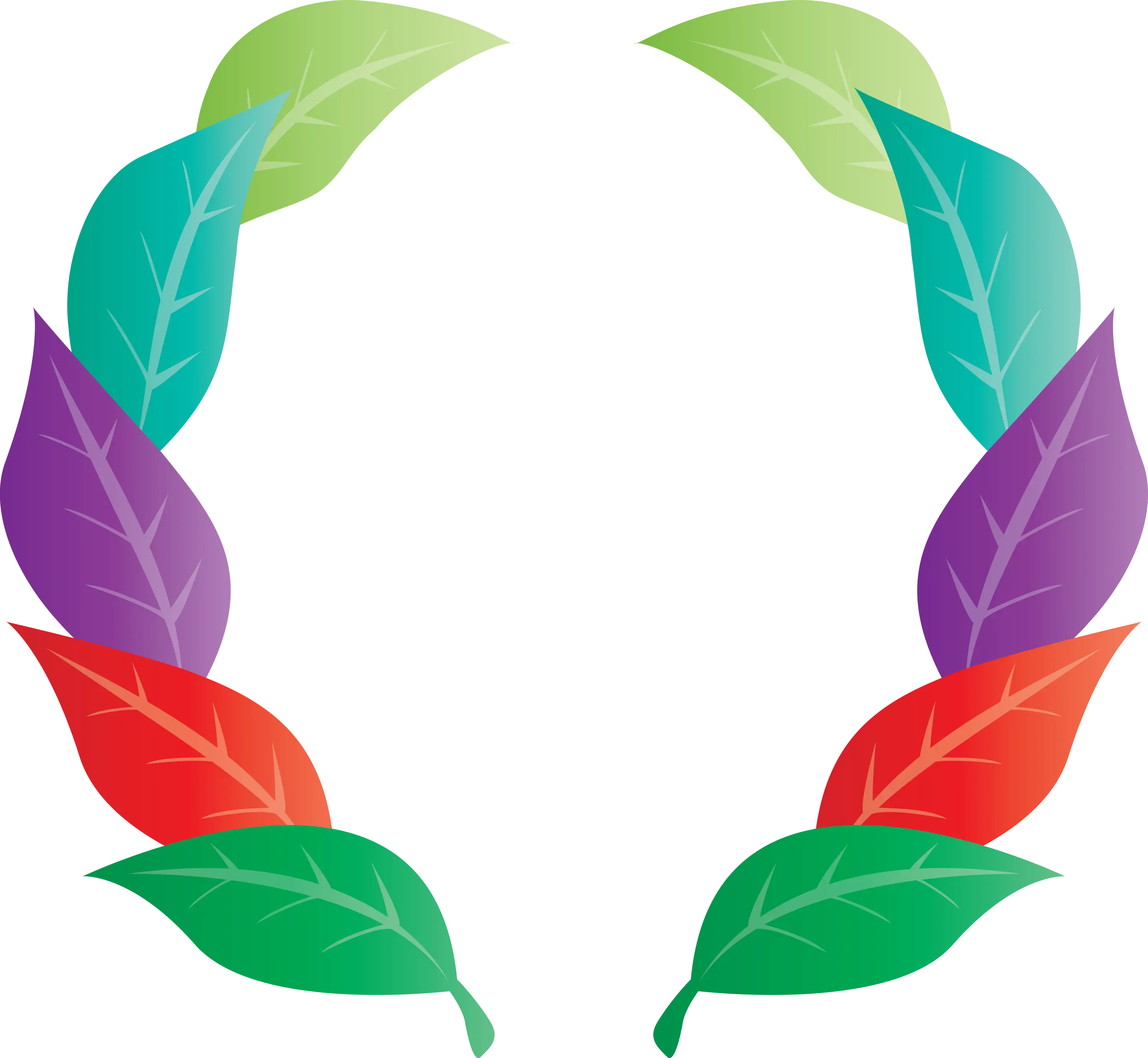 Colorful Leaf Wreath