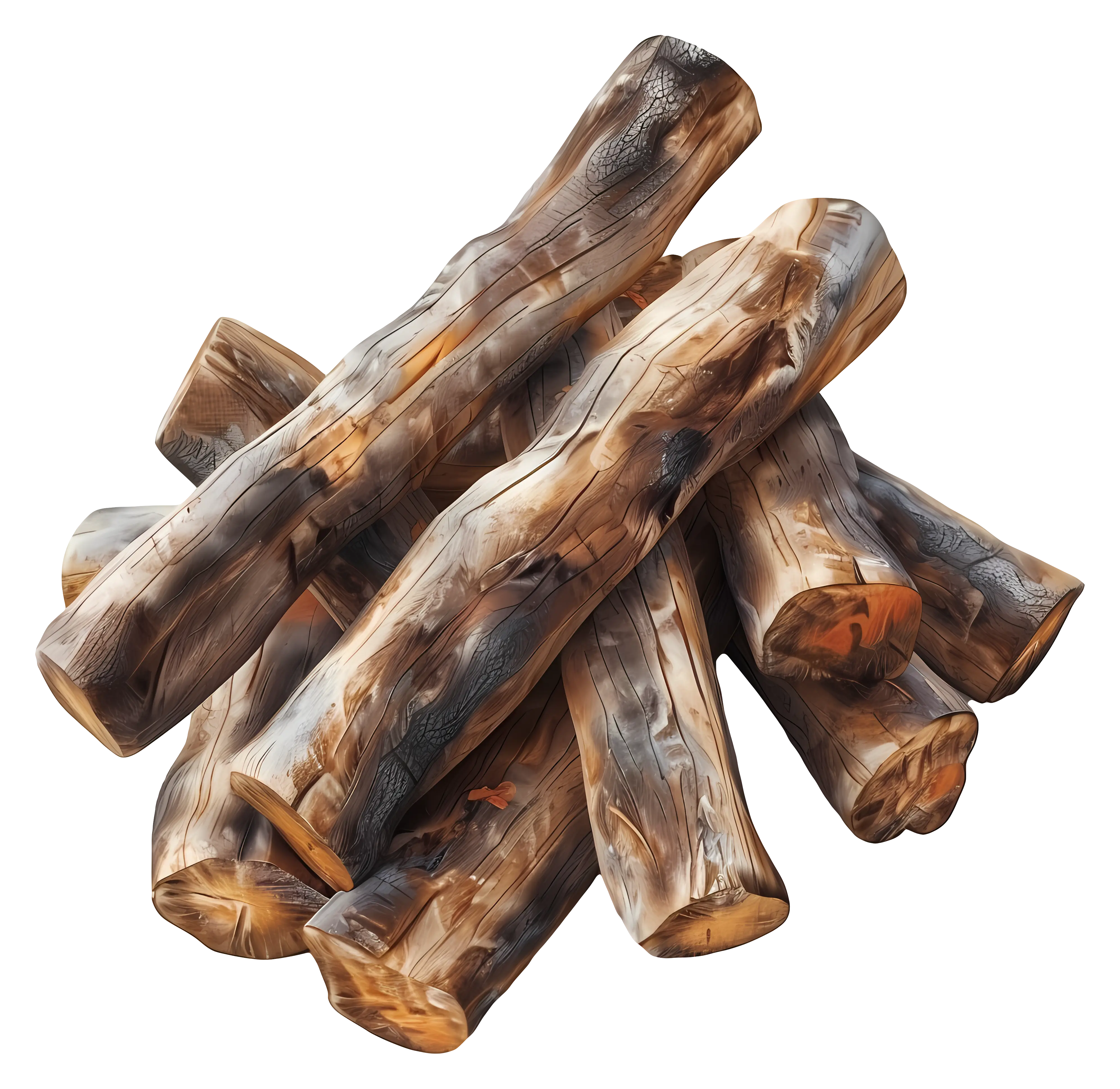 Pile of Chopped Firewood Illustration