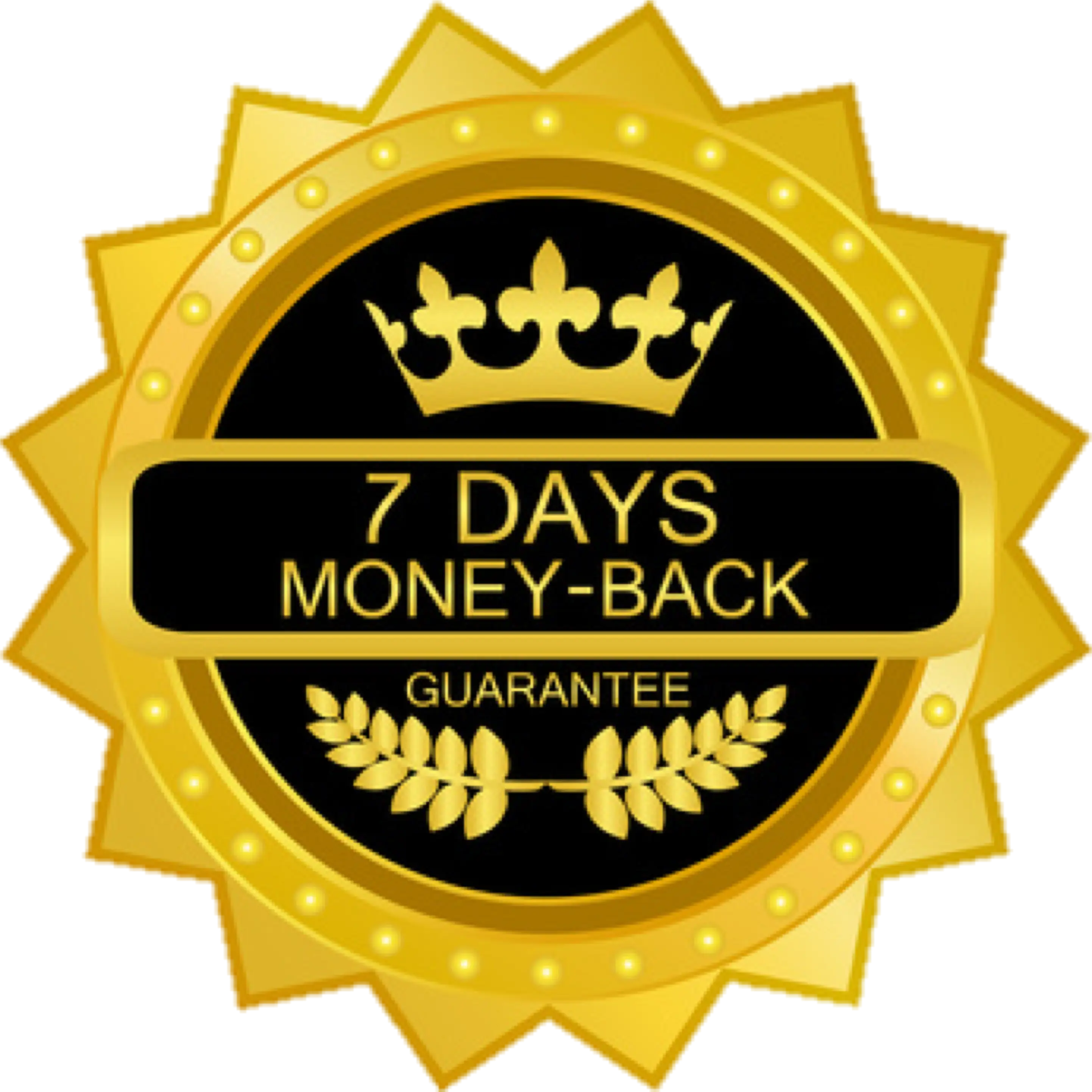 7 Days Money-Back Guarantee Seal
