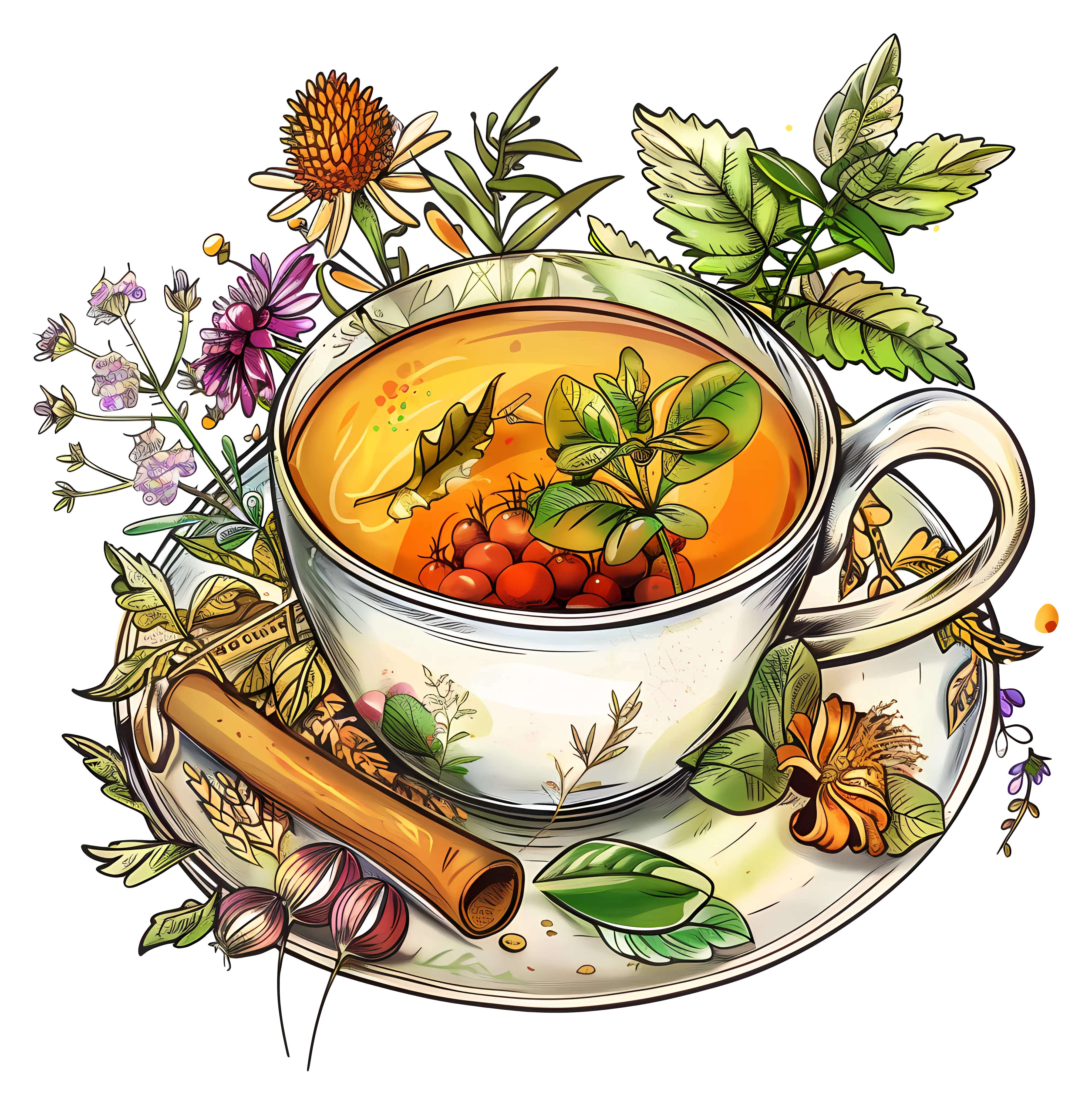 Herbal Tea with Fresh Herbs