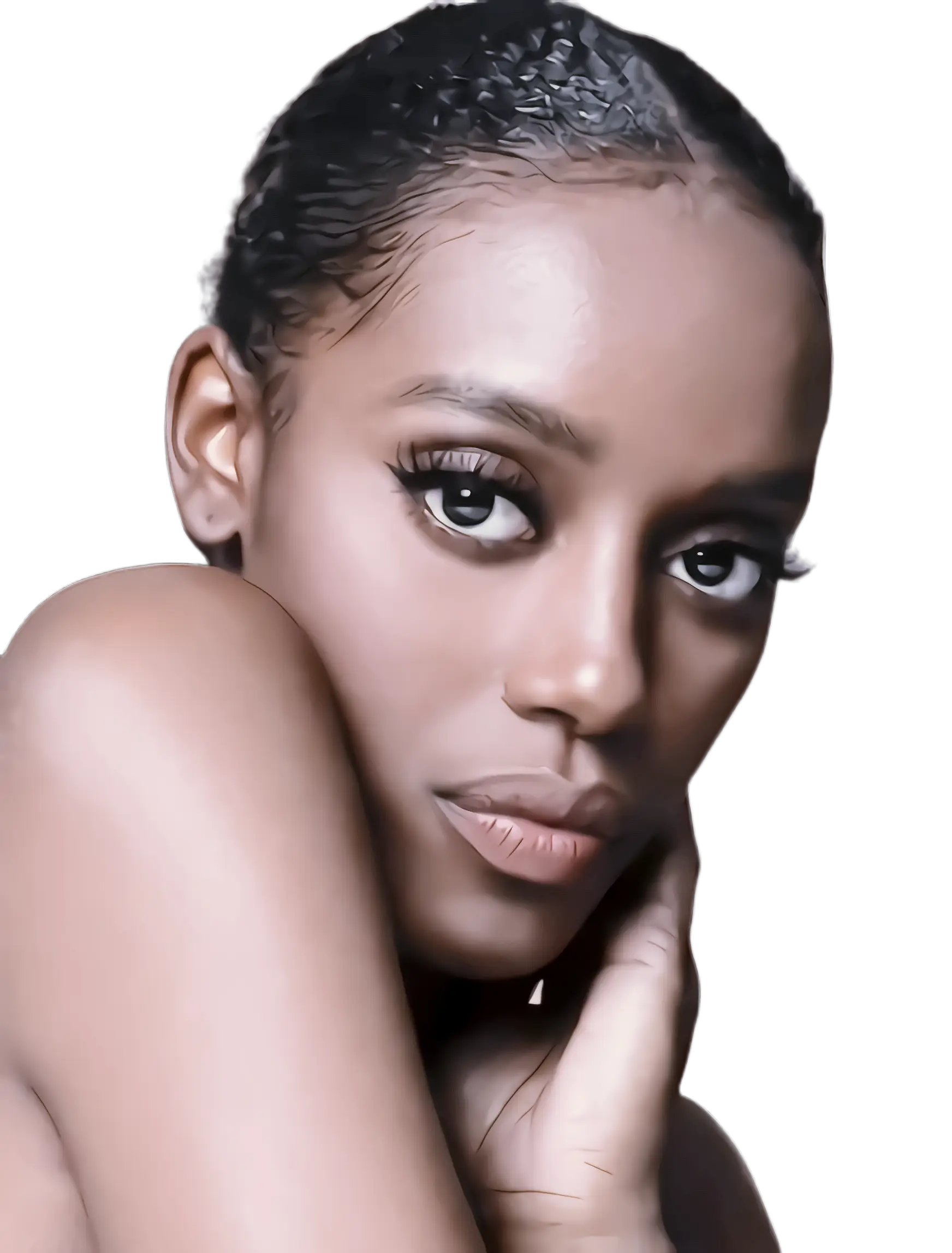 Elegant Woman Portrait Representation
