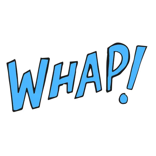 Comic Book WHAP Text Design