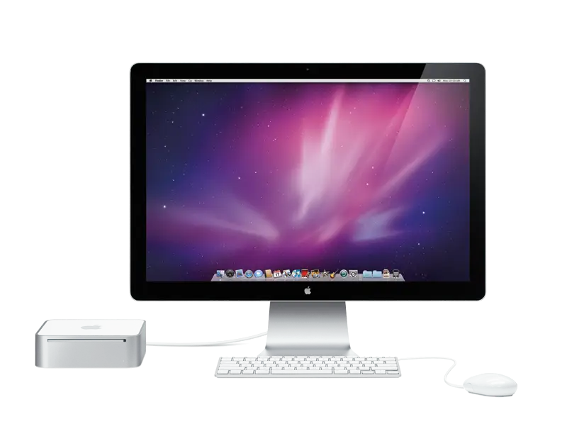 Desktop Computer Setup with Monitor and Keyboard