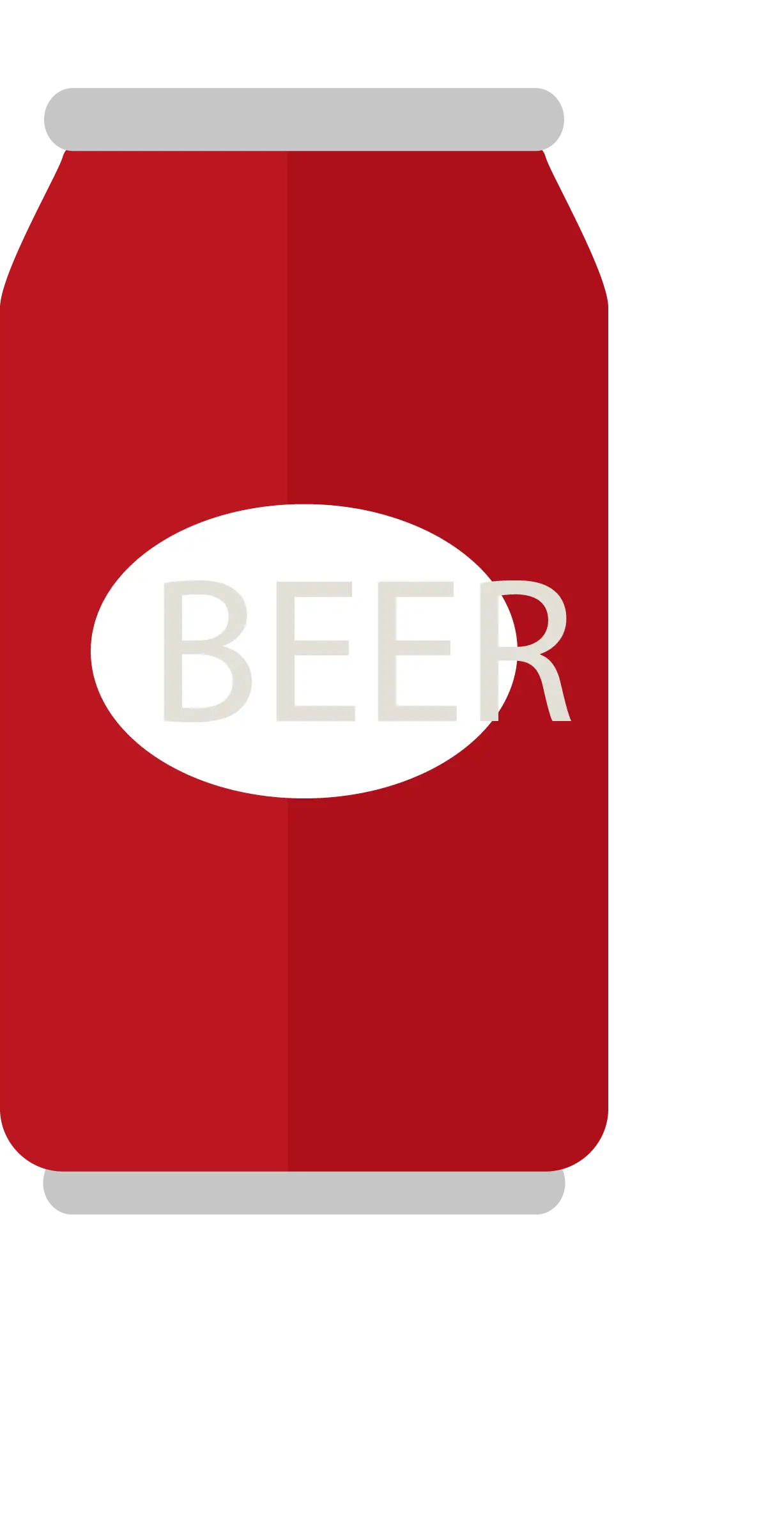 Red Beer Can Illustration