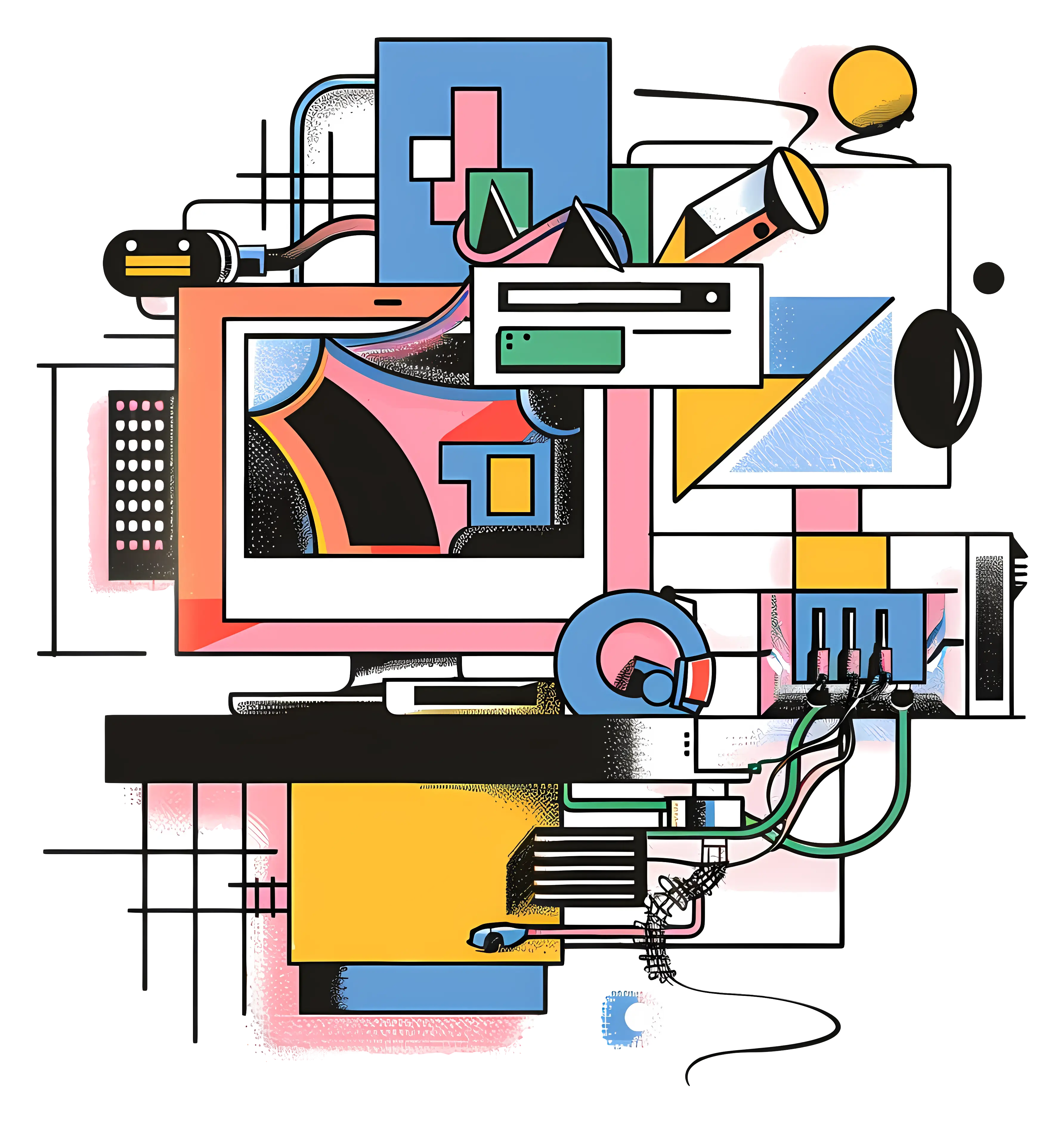 Colorful Abstract Geometric Art