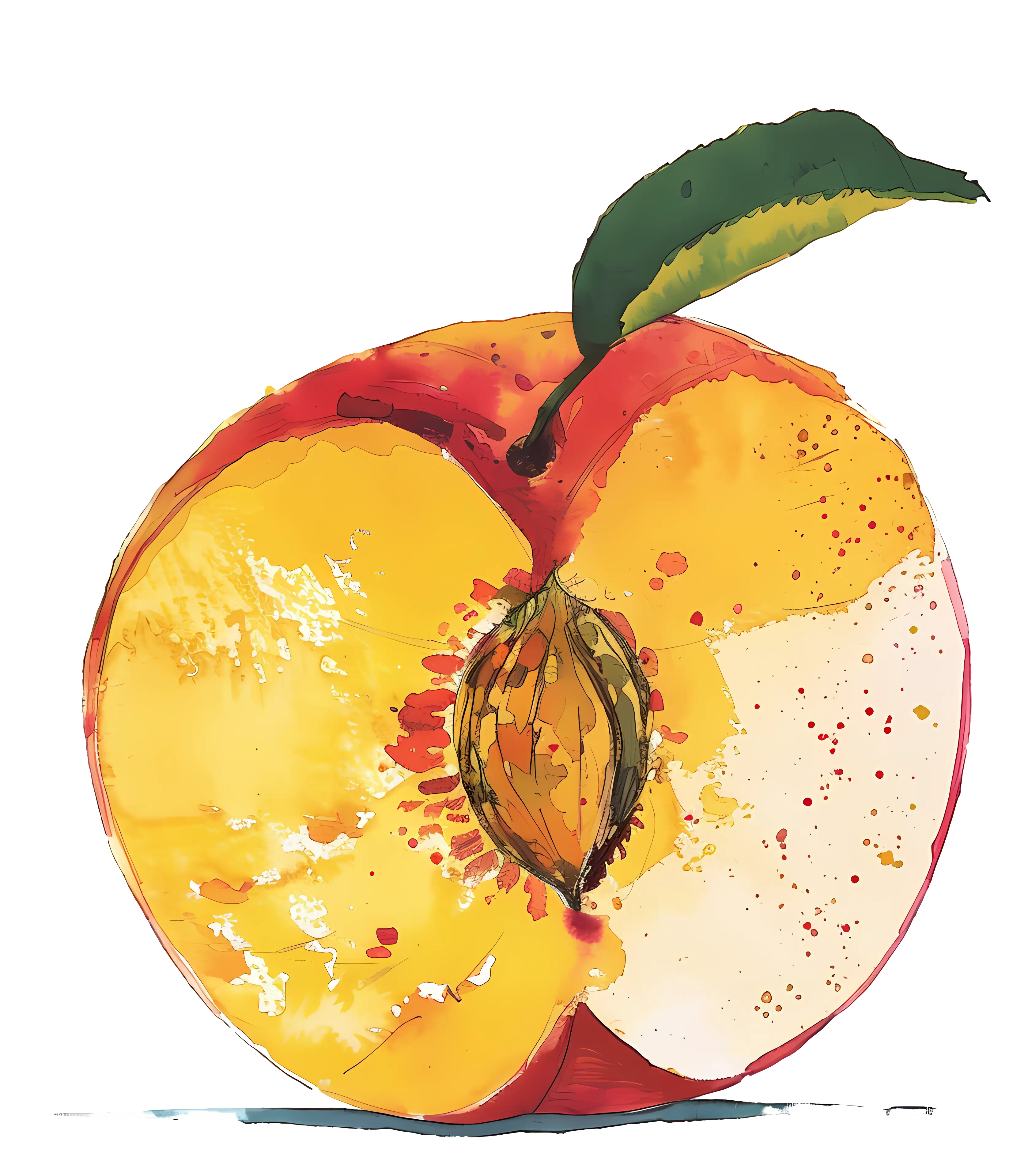 Watercolor Peach