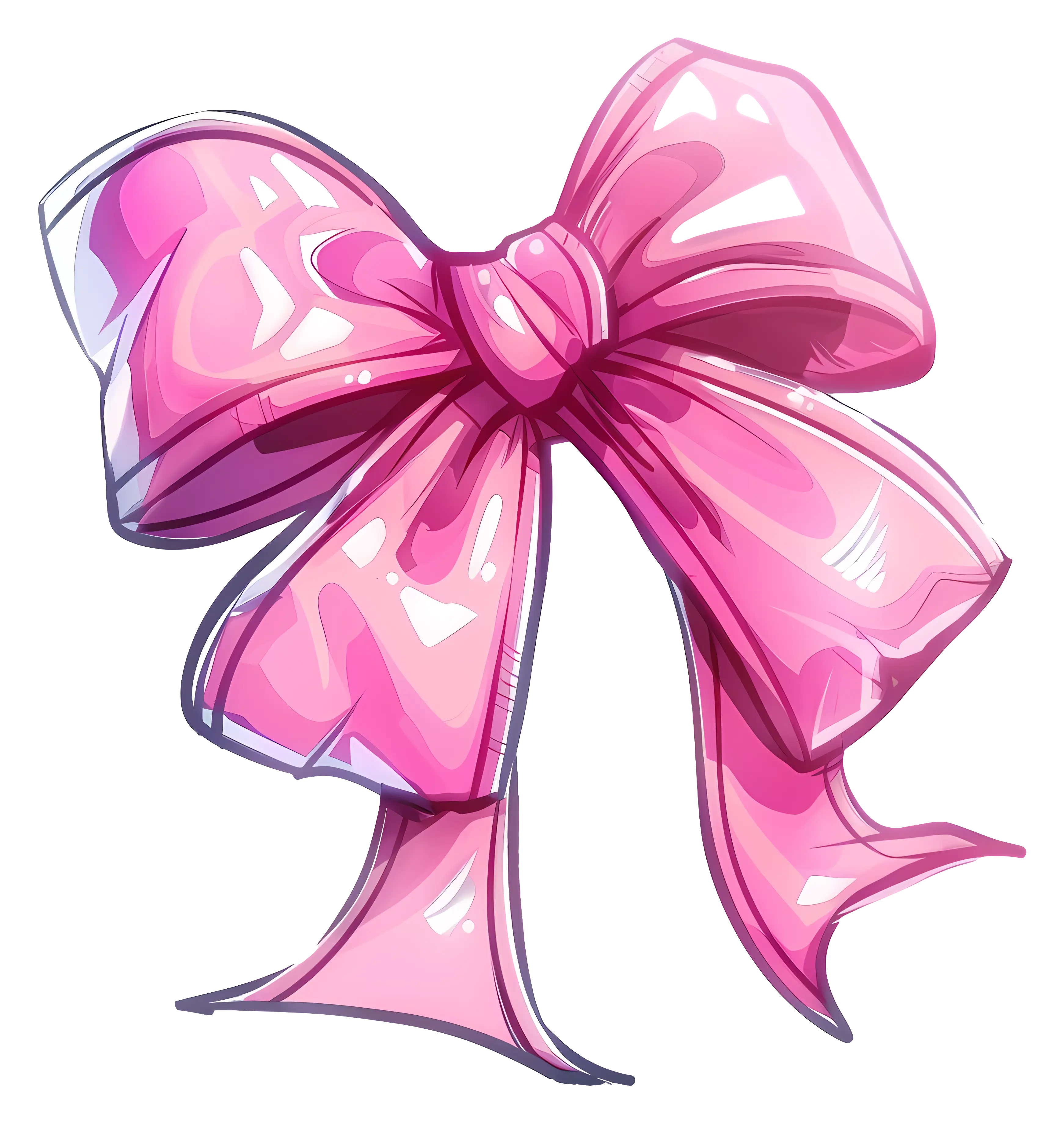 Shiny Pink Bow