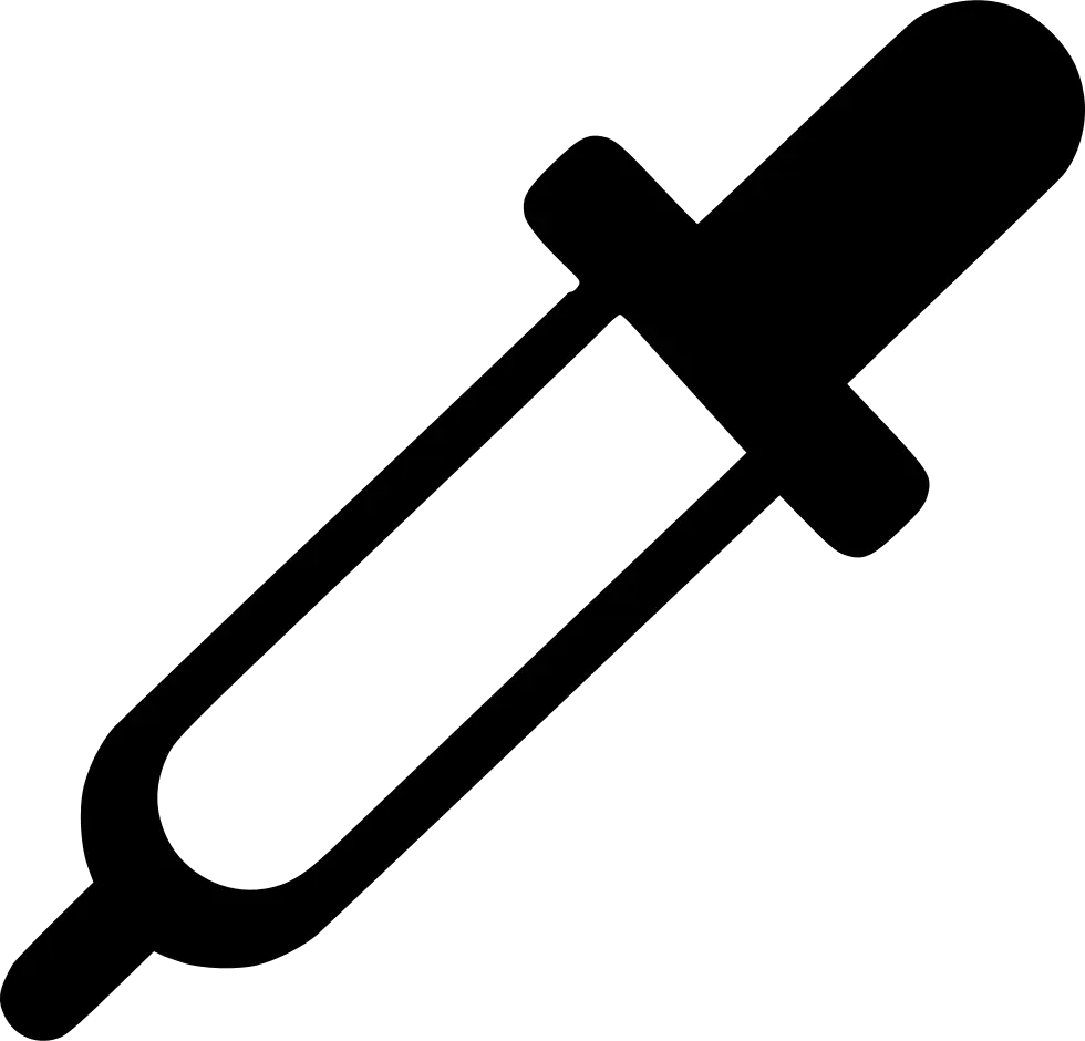 Black Dropper Icon Illustration
