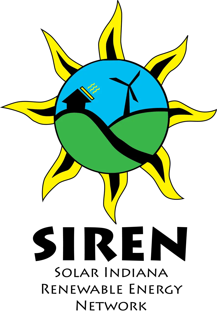 Sun and Windmill Renewable Energy Logo