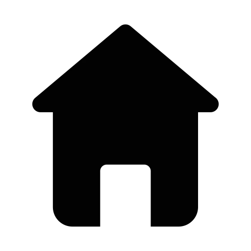 Minimalist Black House Icon