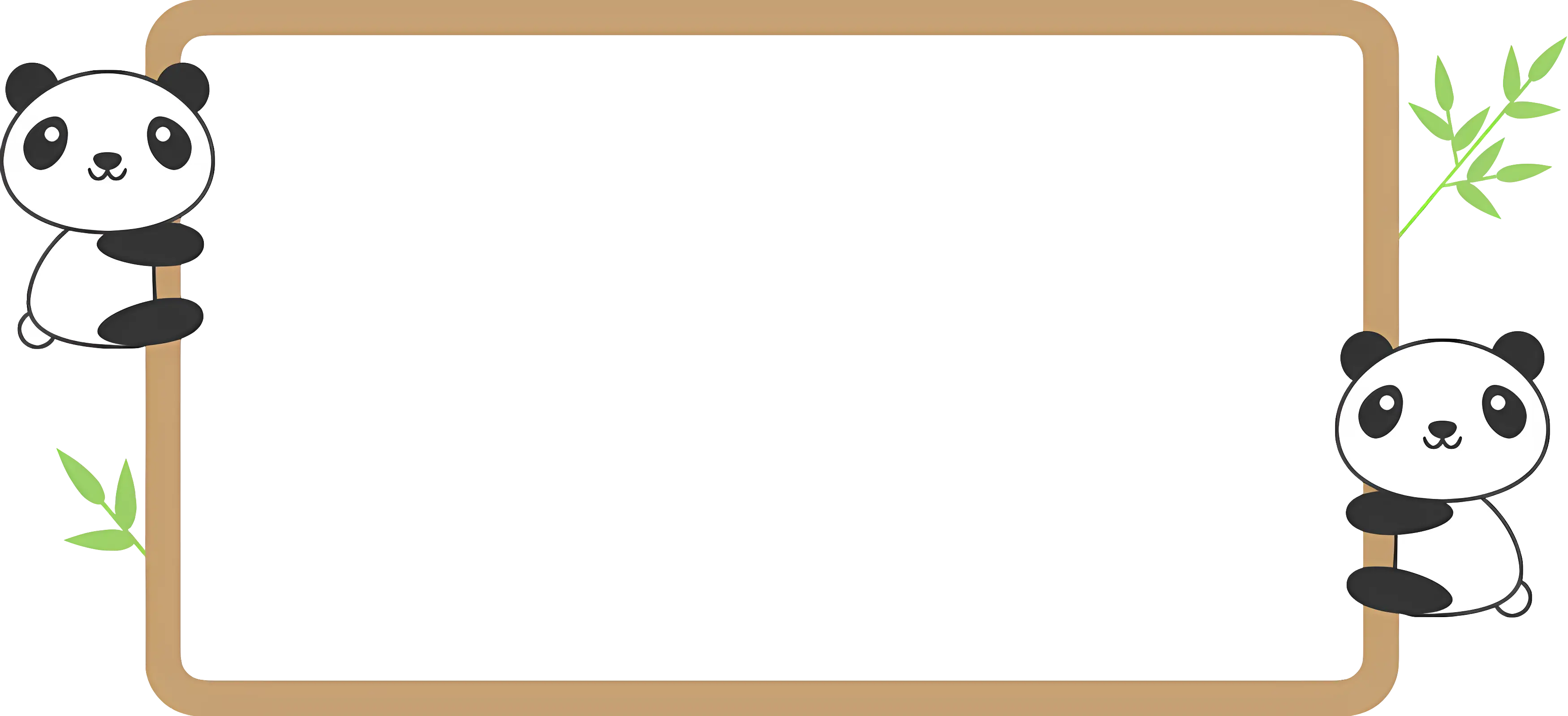 Cute Panda Frame