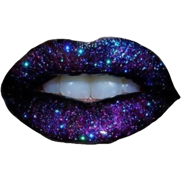 Galaxy-Inspired Sparkling Lips