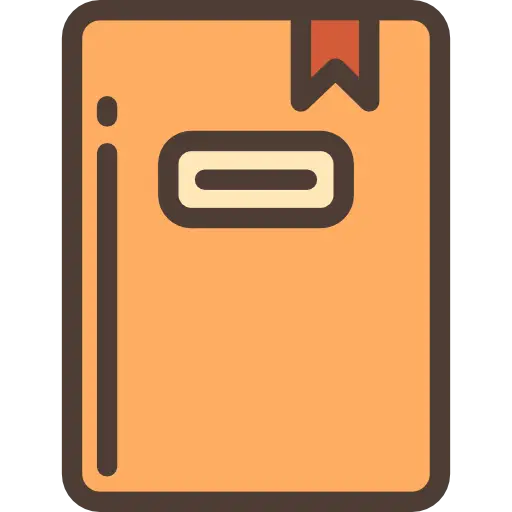 Simple Orange Notebook Illustration