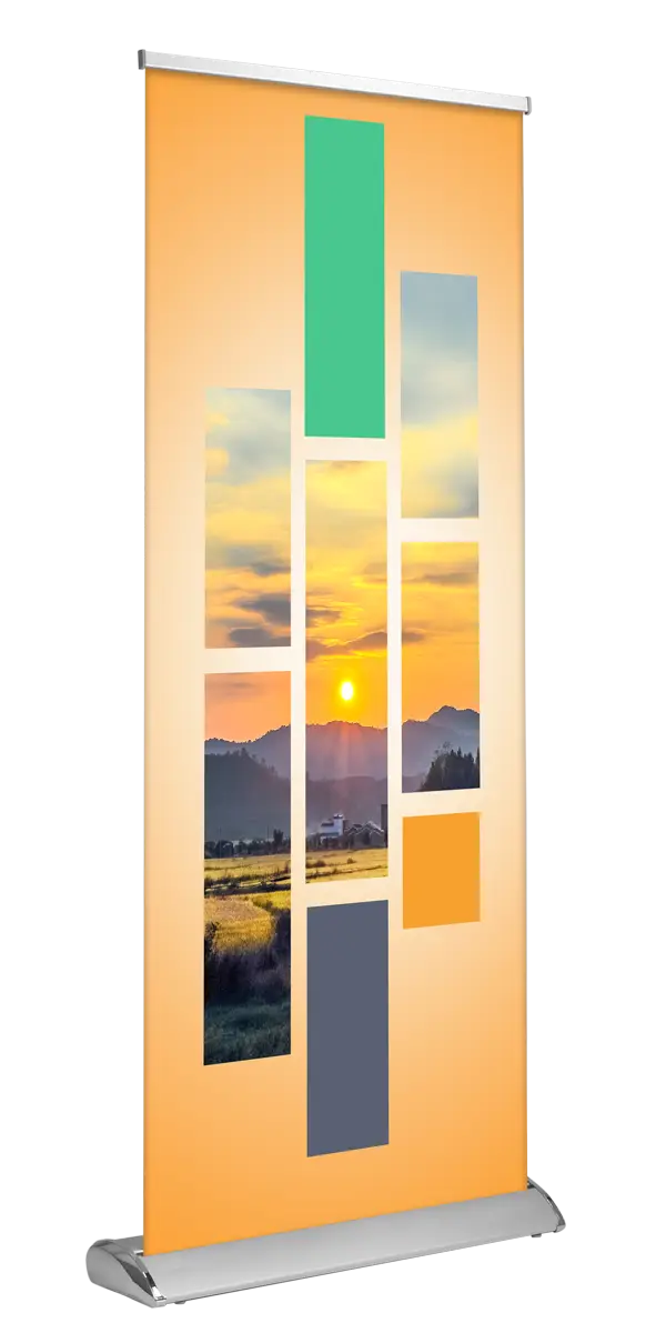 Colorful Promotional Roll-Up Banner
