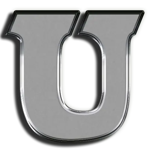 Metallic U Letter