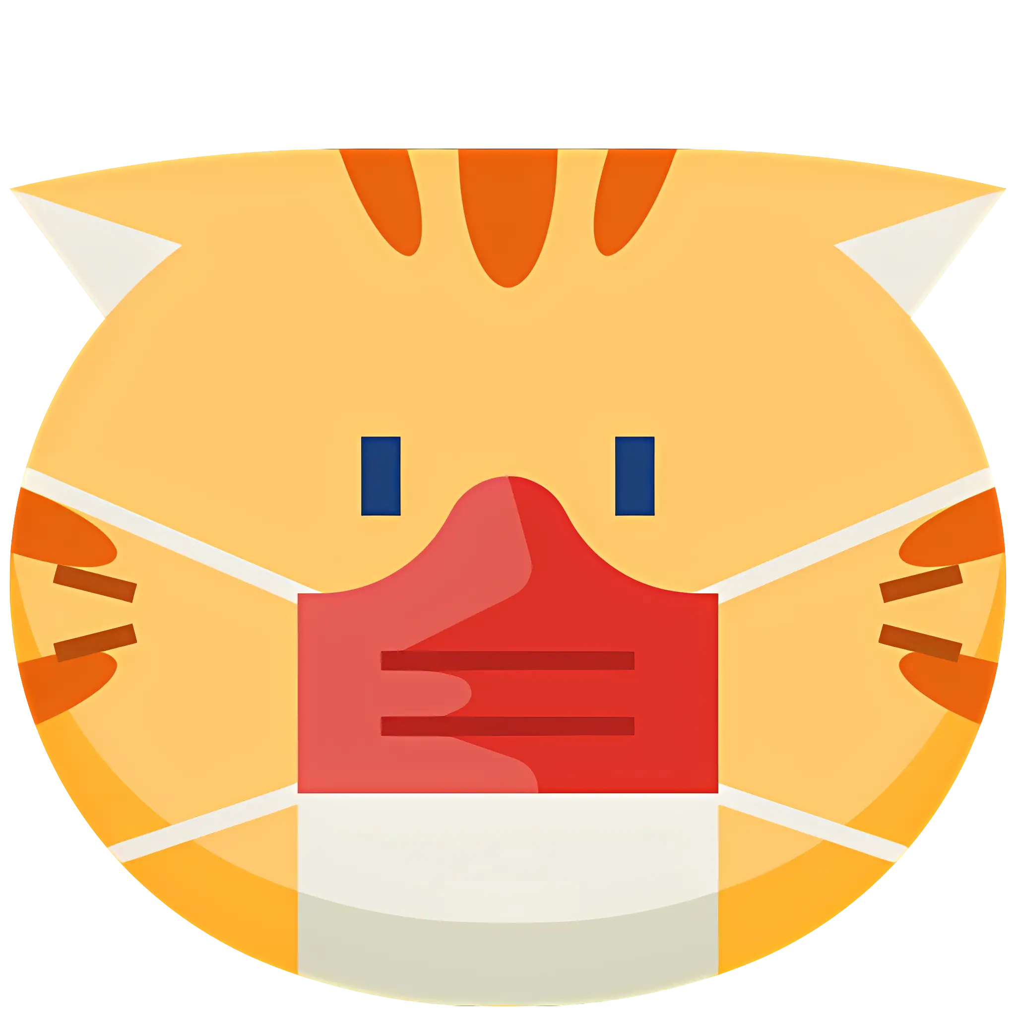 Cat Emoji Wearing a Mask