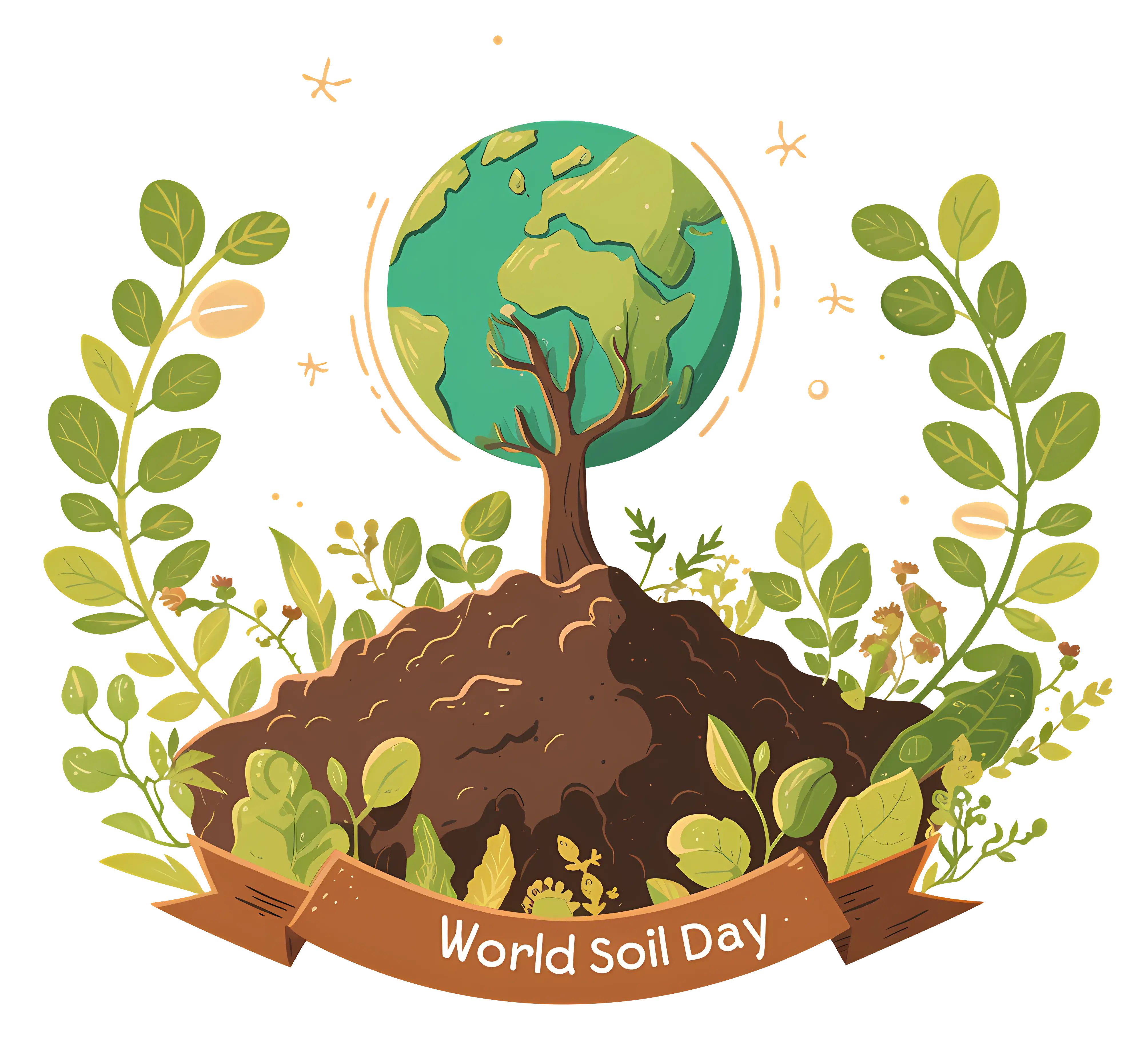 World Soil Day Celebration with Earth and Tree