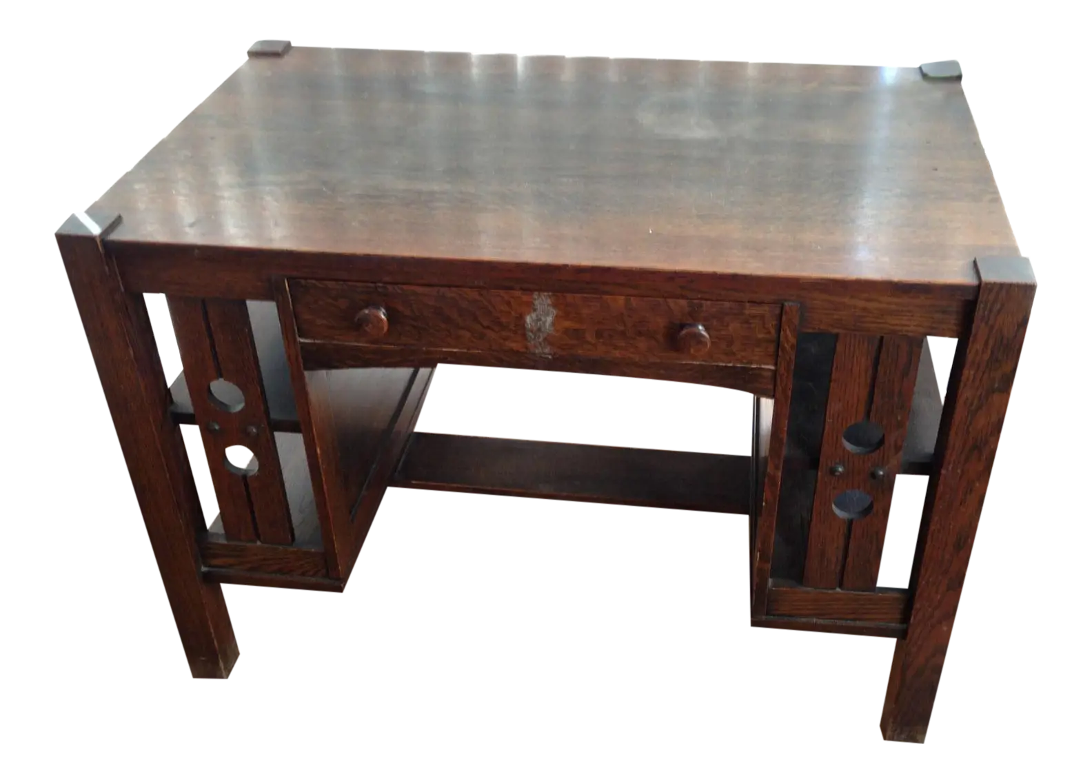 Wooden Desk with Storage for Home Offices