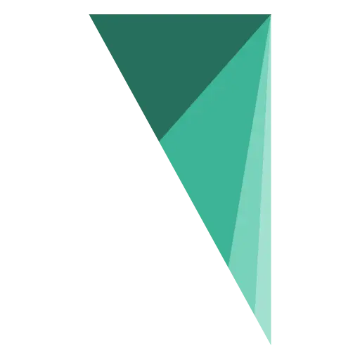 Abstract Green Triangular Shape Design