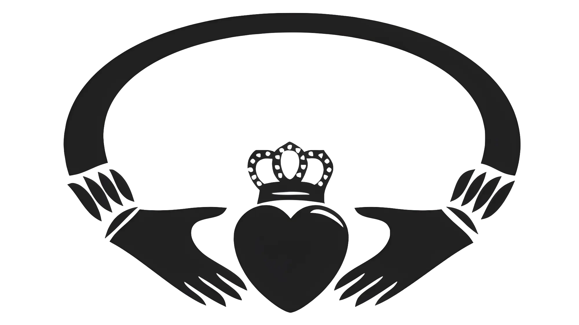 Claddagh Symbol with Heart and Crown
