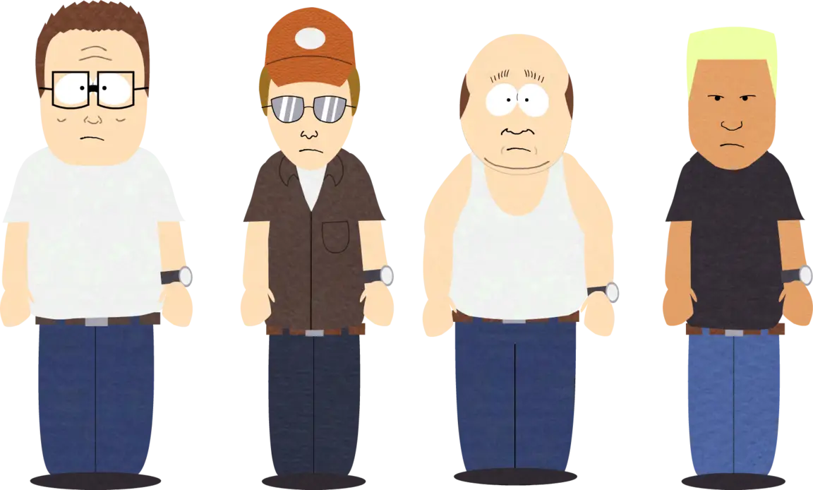 Group of Cartoon Characters