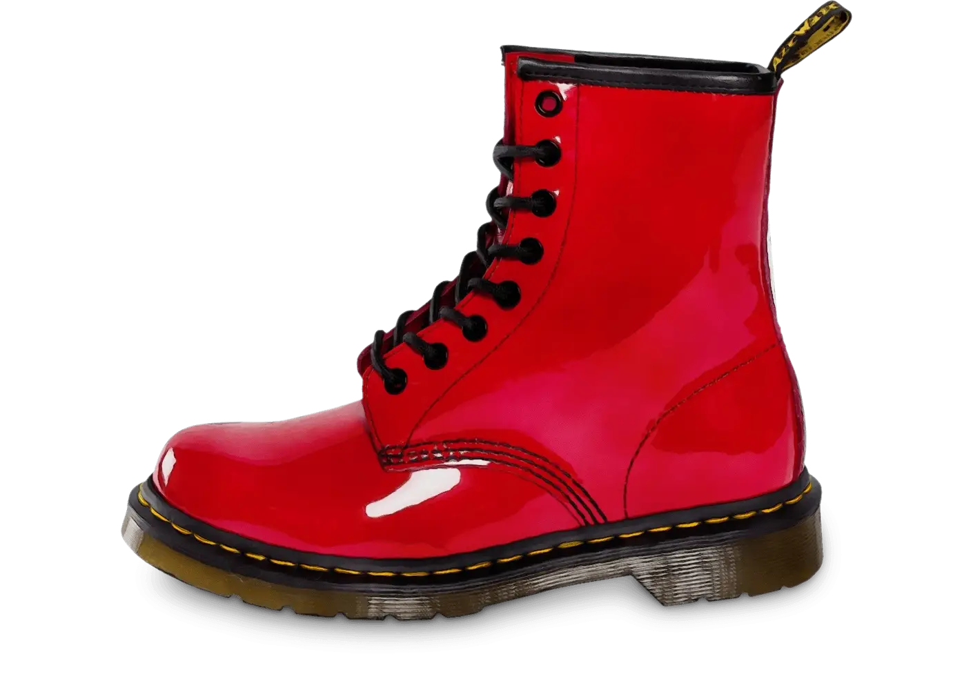 Stylish Red Combat Boot