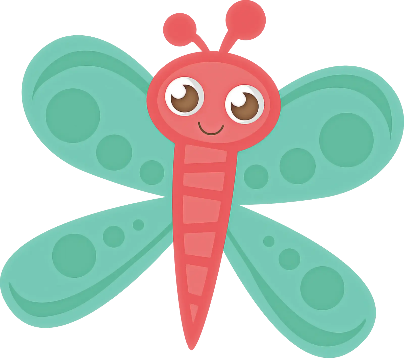 Cute Butterfly Cartoon Illustration