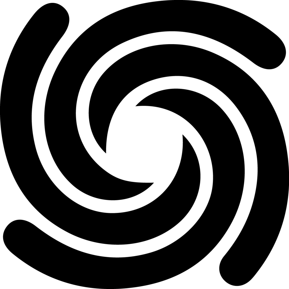 Black Spiral Symbol Illustration