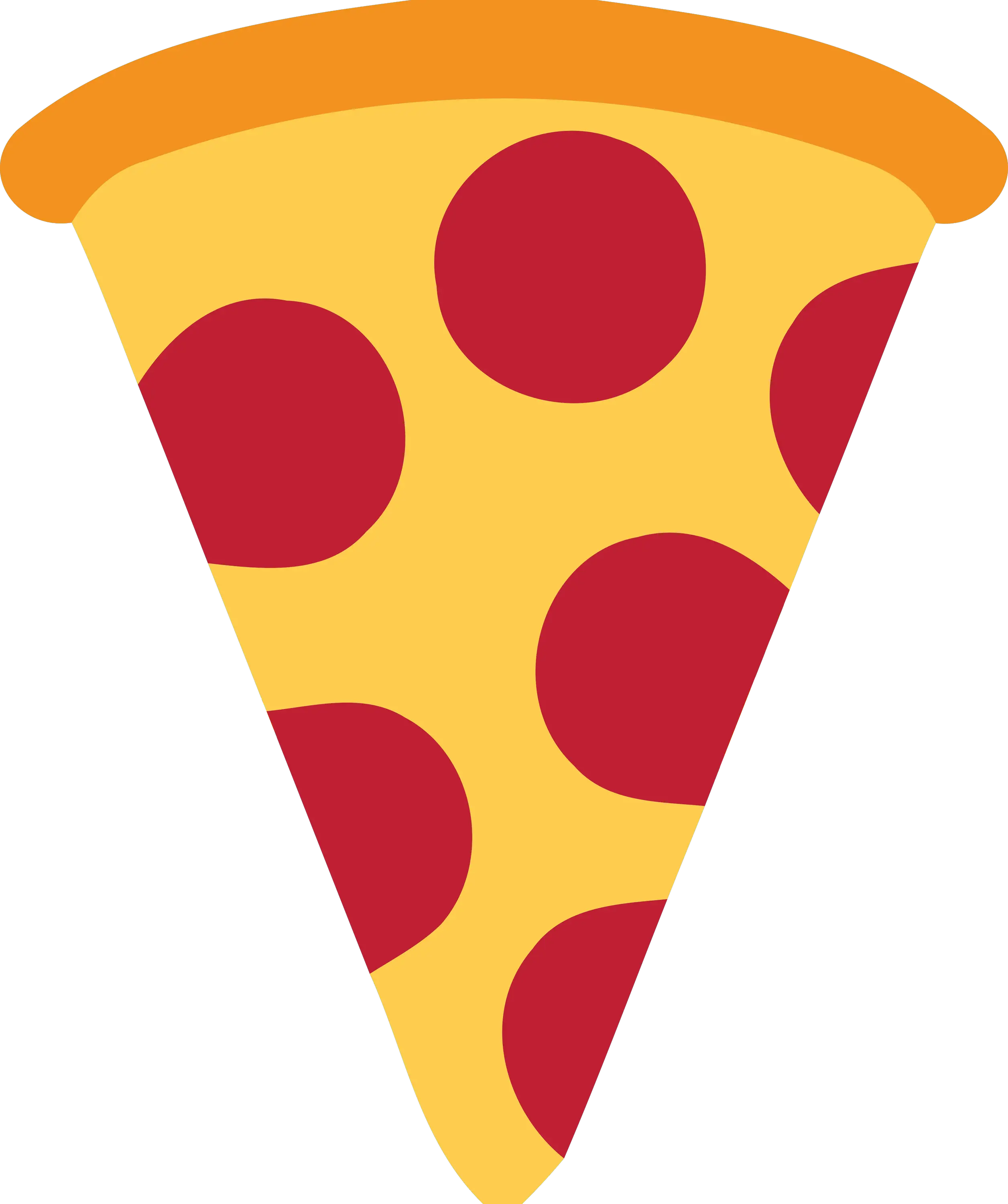 Cheese and Pepperoni Pizza Slice Illustration