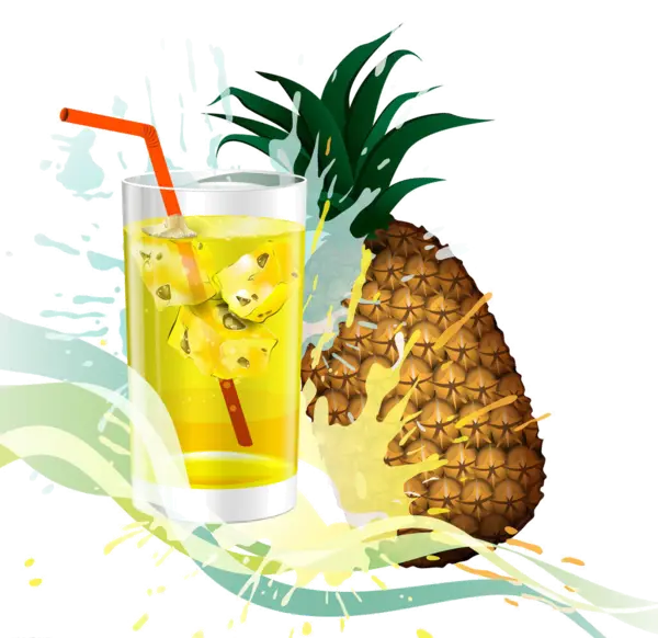 Pineapple Juice with Pineapple