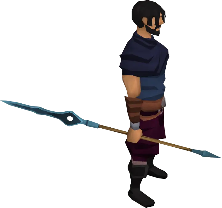 Game Character Holding a Spear