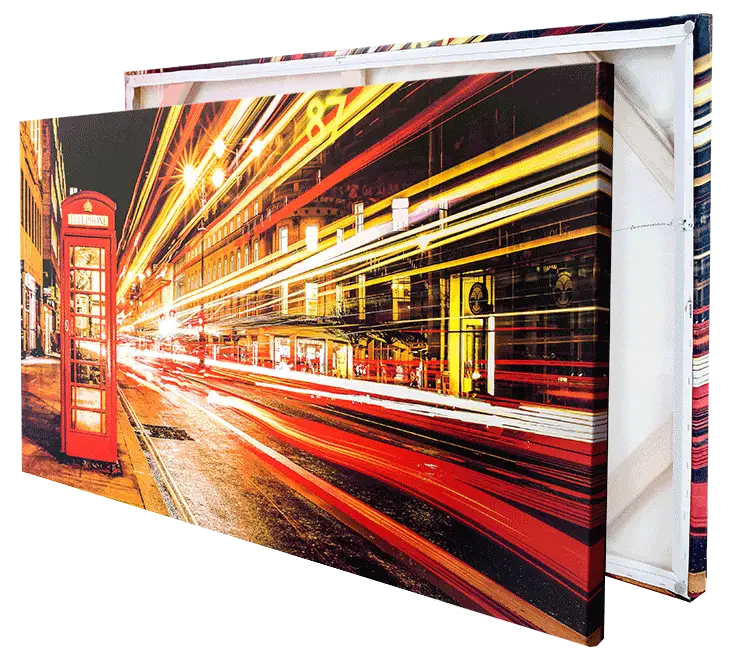 Cityscape Canvas Print with Lights