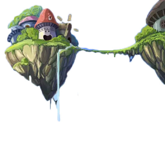 Floating Islands with Houses